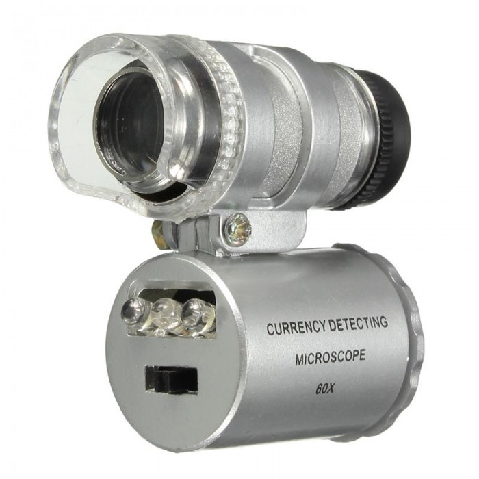 Iphone5 Için Uyumlu Kapaklı Lens Mikroskop Taşınabilir Mini Cep Boyutu Led Mikroskop No.9882-ip5ii